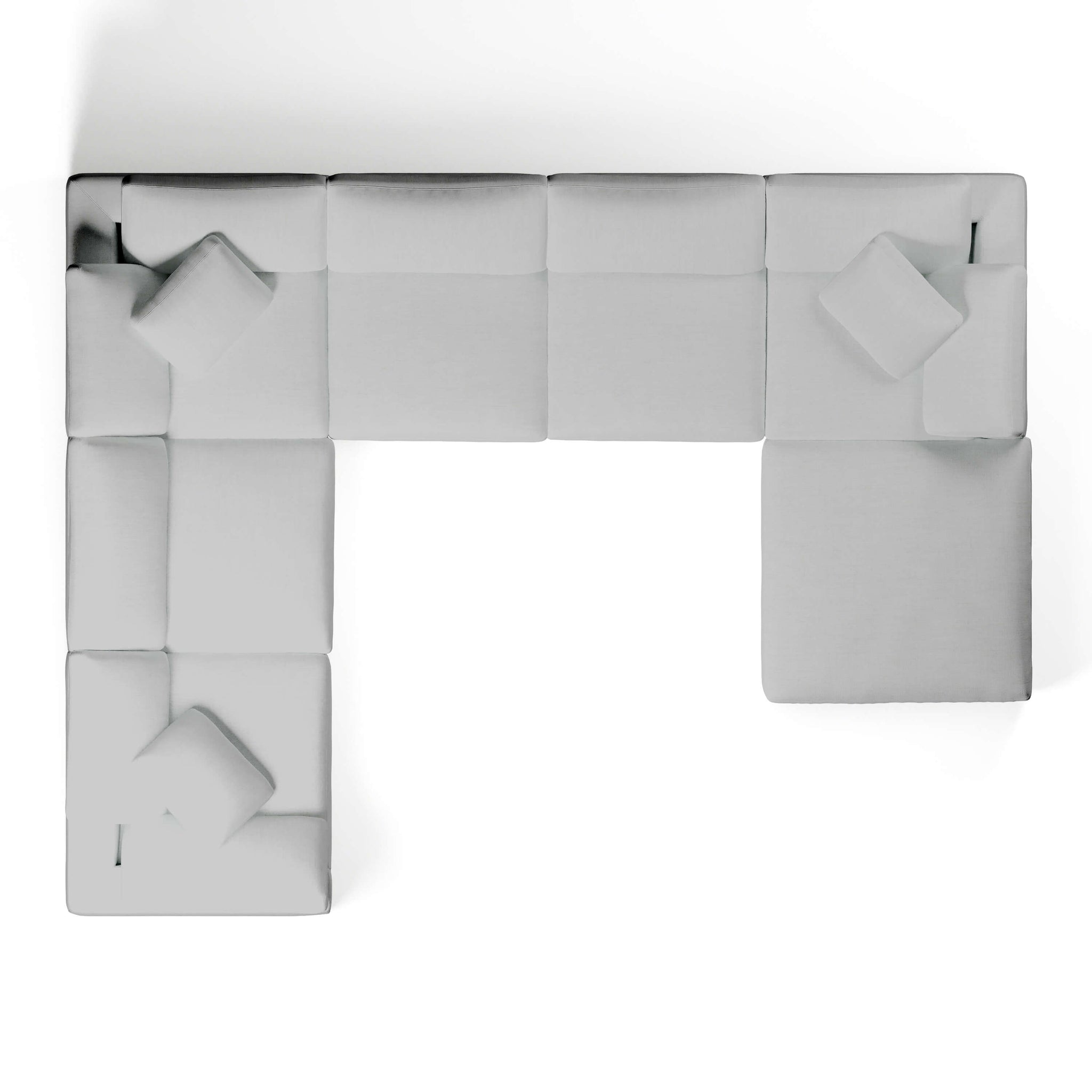 U-Sectional Sofa and Ottoman | U-Sectional Ottoman | Couch Haus