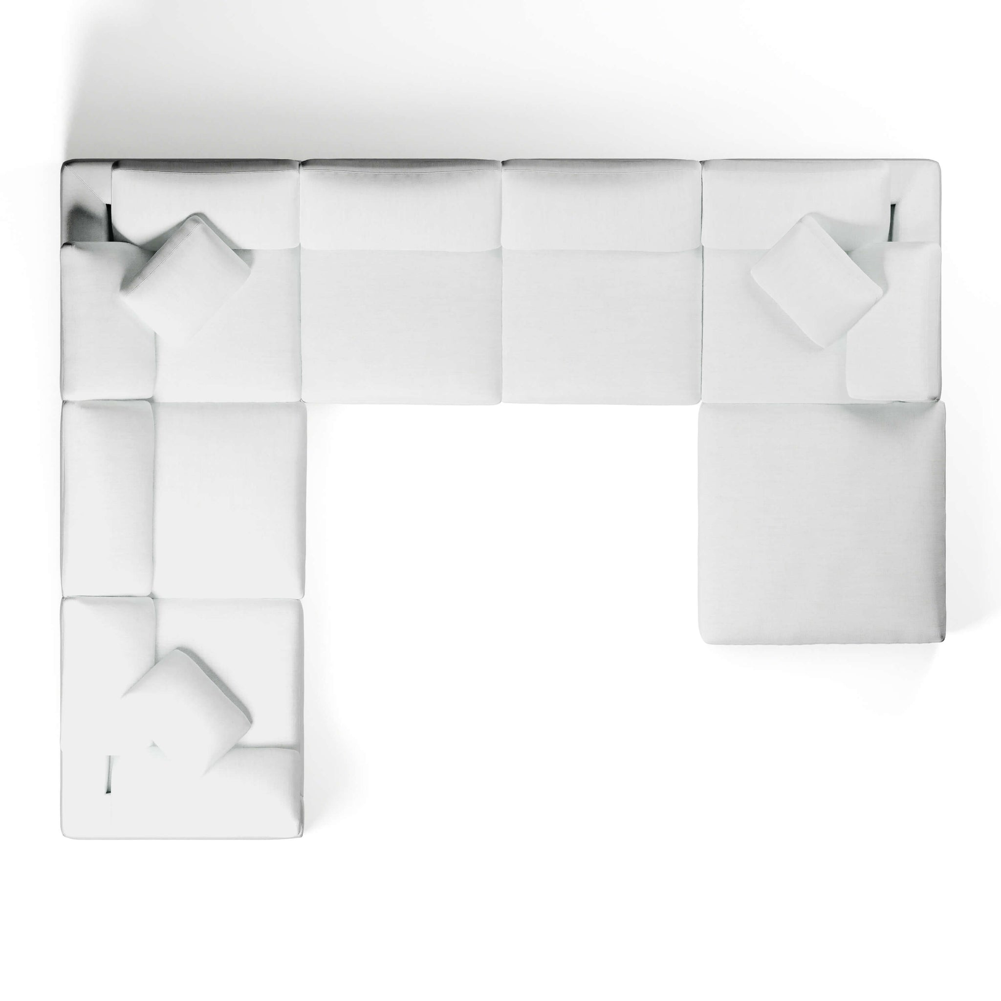 U-Sectional Sofa and Ottoman | U-Sectional Ottoman | Couch Haus