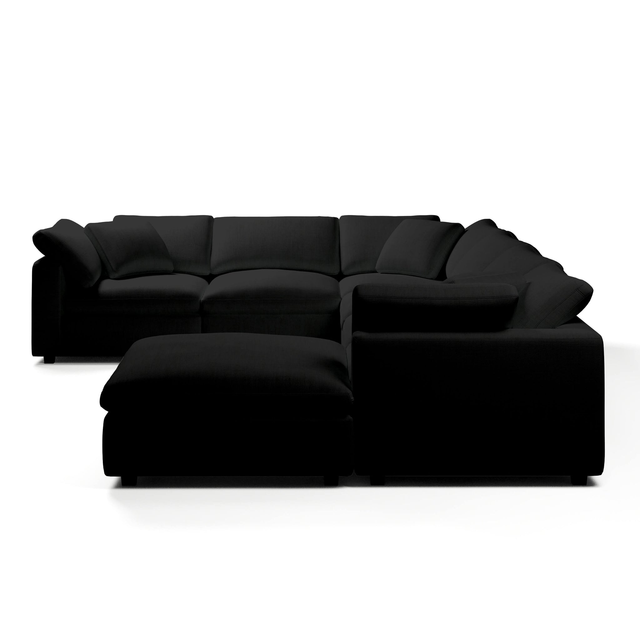 Comfy Modular Sofa - 6-Seater & Ottoman U-Sectional