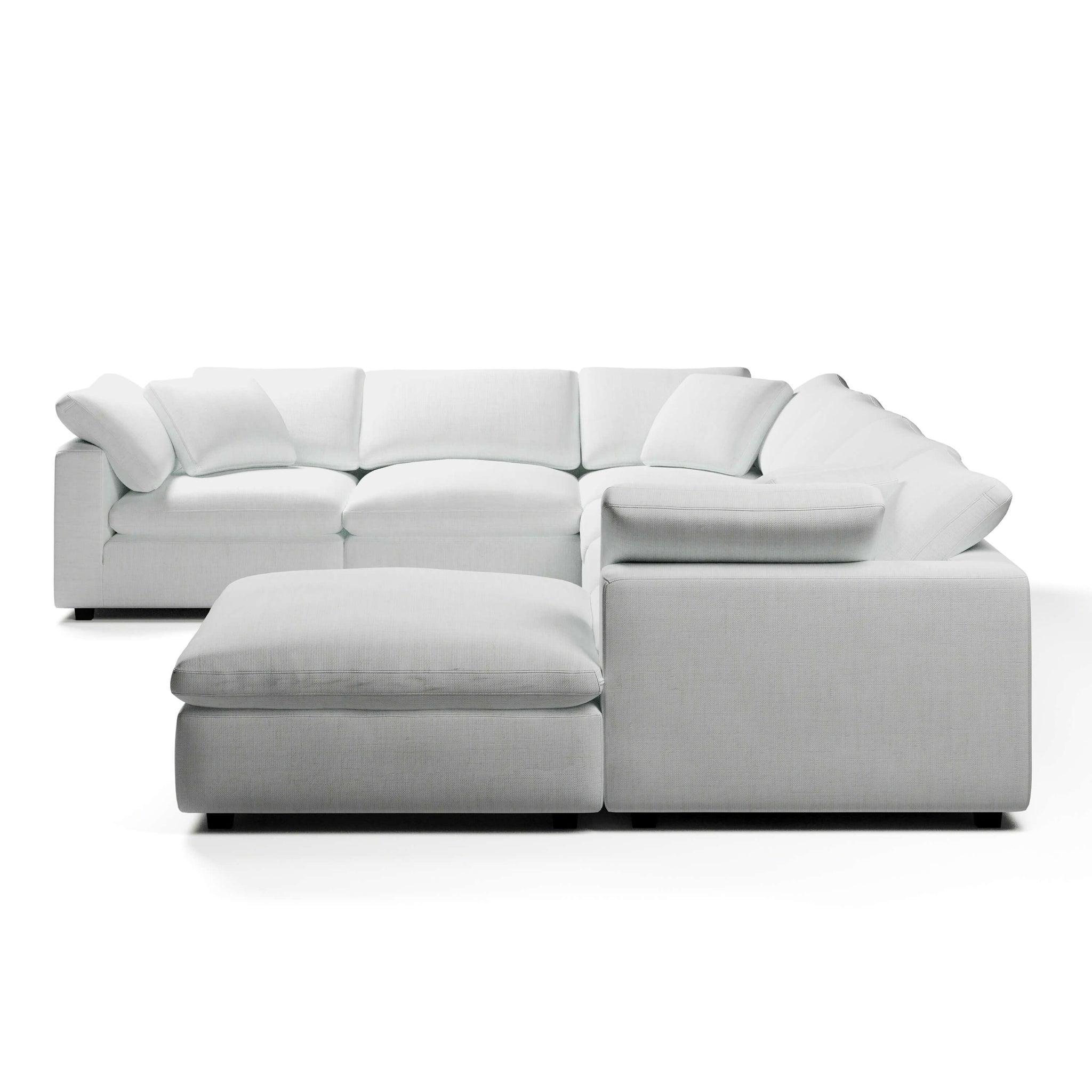 U-Sectional Sofa and Ottoman | U-Sectional Ottoman | Couch Haus