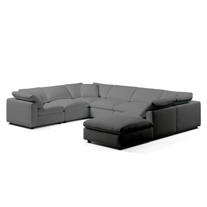 Modular Sofa and Ottoman | U-Sectional Modular Sofa | Couch Haus