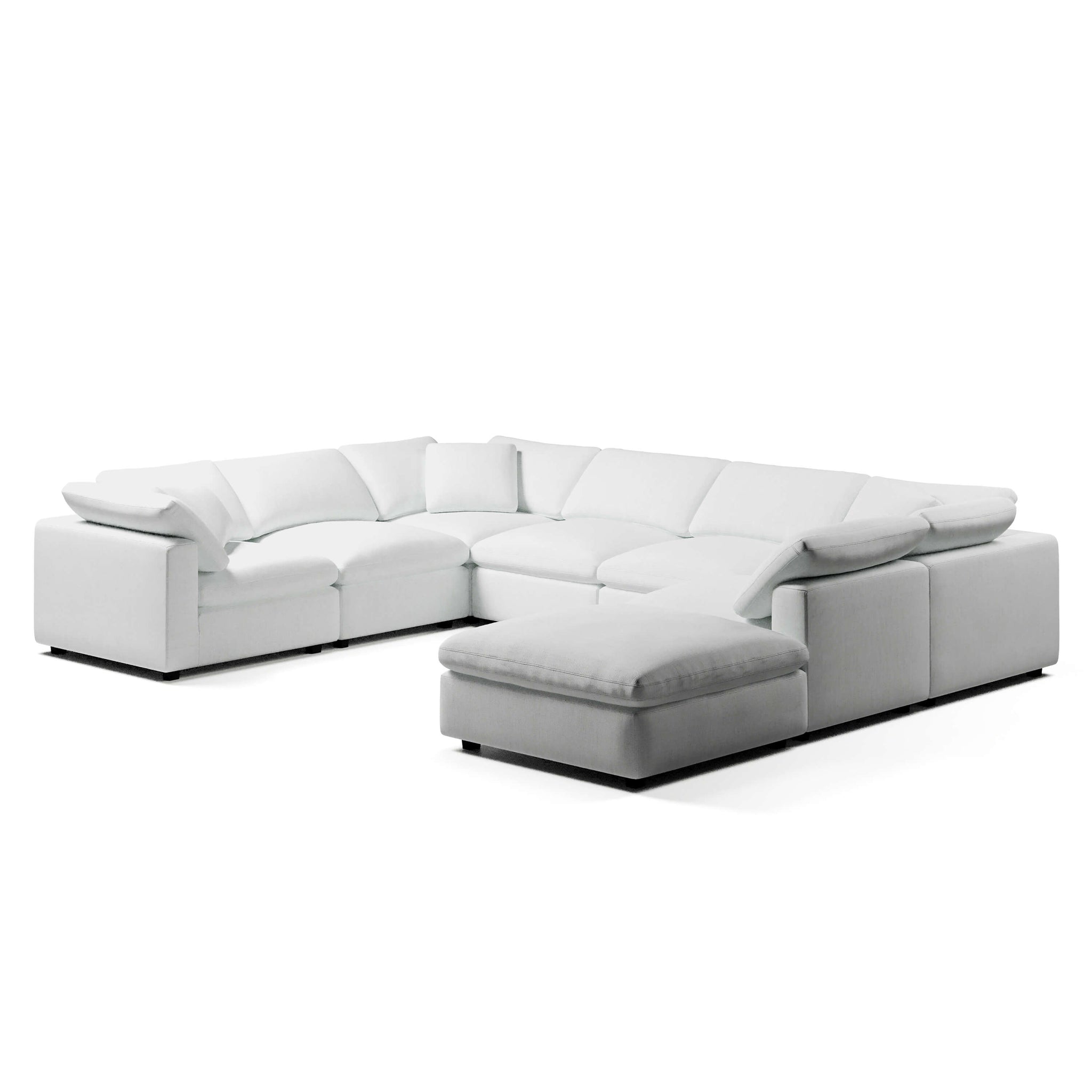 Modular Sofa and Ottoman | U-Sectional Modular Sofa | Couch Haus