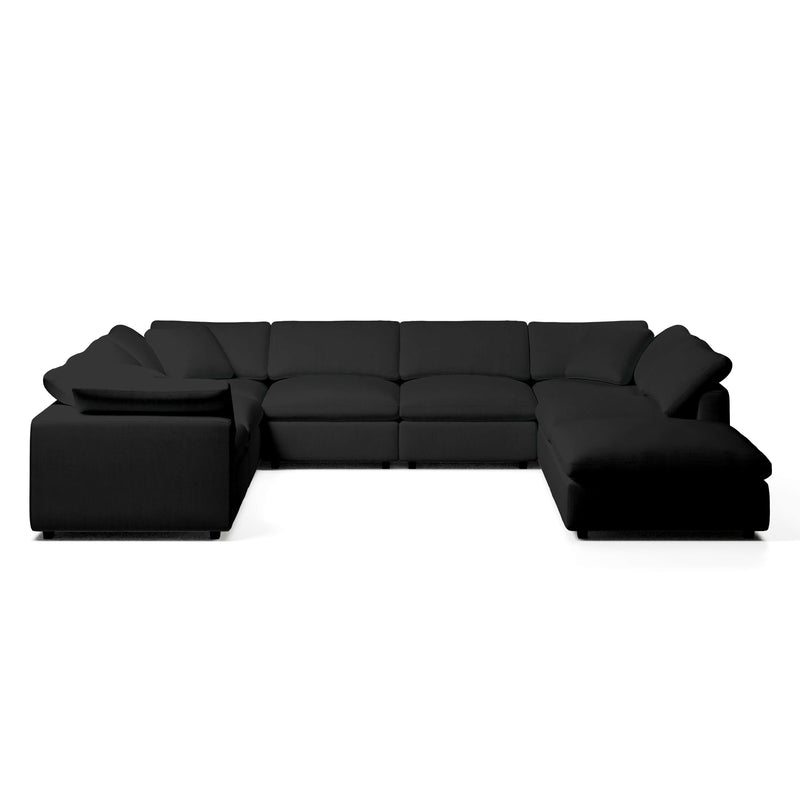 Modular Sofa and Ottoman | U-Sectional Modular Sofa | Couch Haus