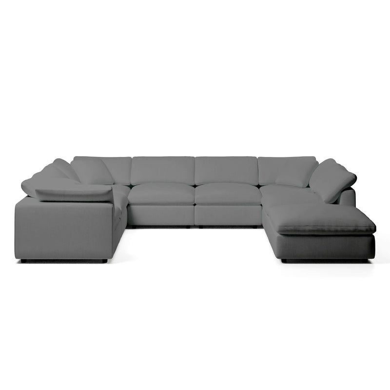 Modular Sofa and Ottoman | U-Sectional Modular Sofa | Couch Haus
