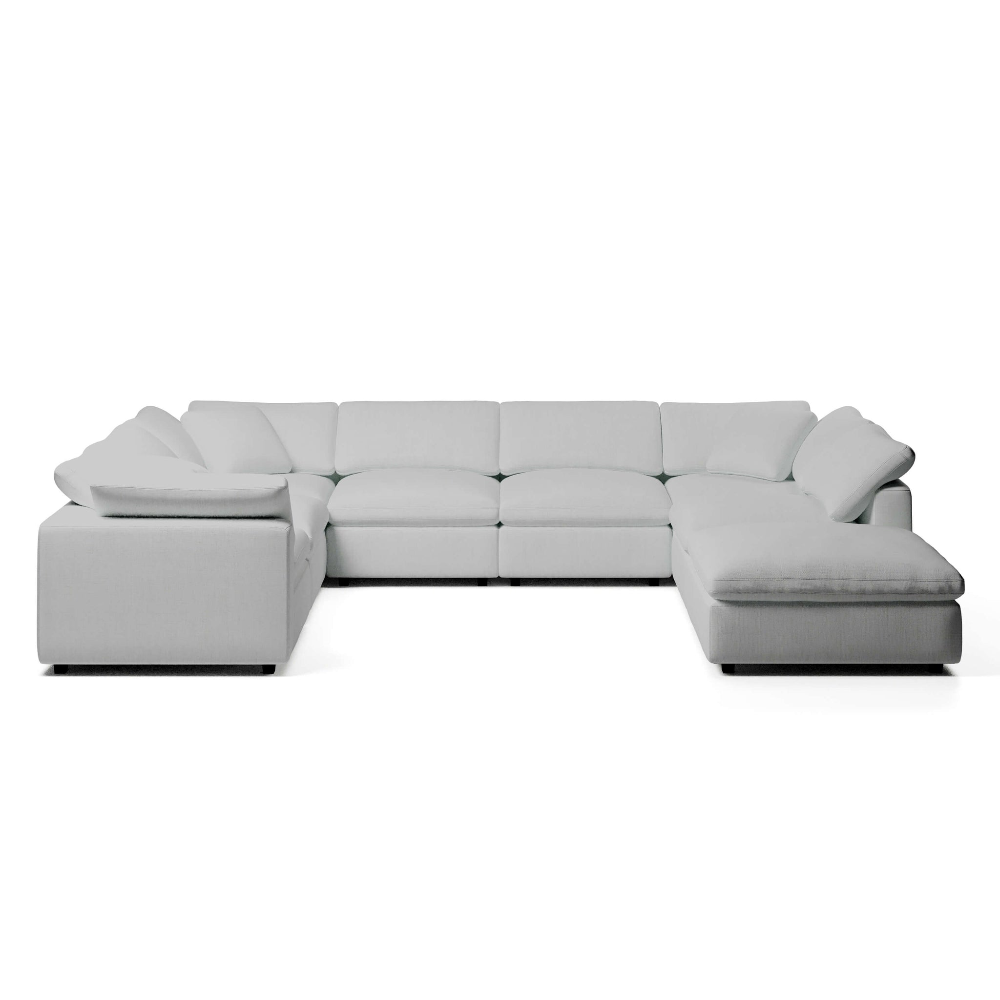 Modular Sofa and Ottoman | U-Sectional Modular Sofa | Couch Haus