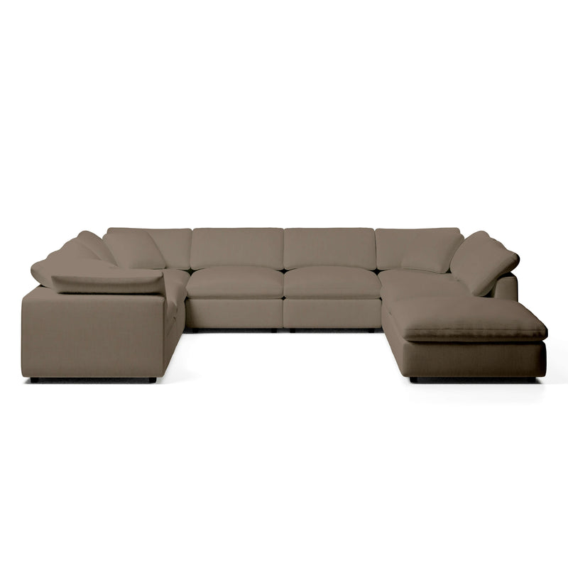 Modular Sofa and Ottoman | U-Sectional Modular Sofa | Couch Haus