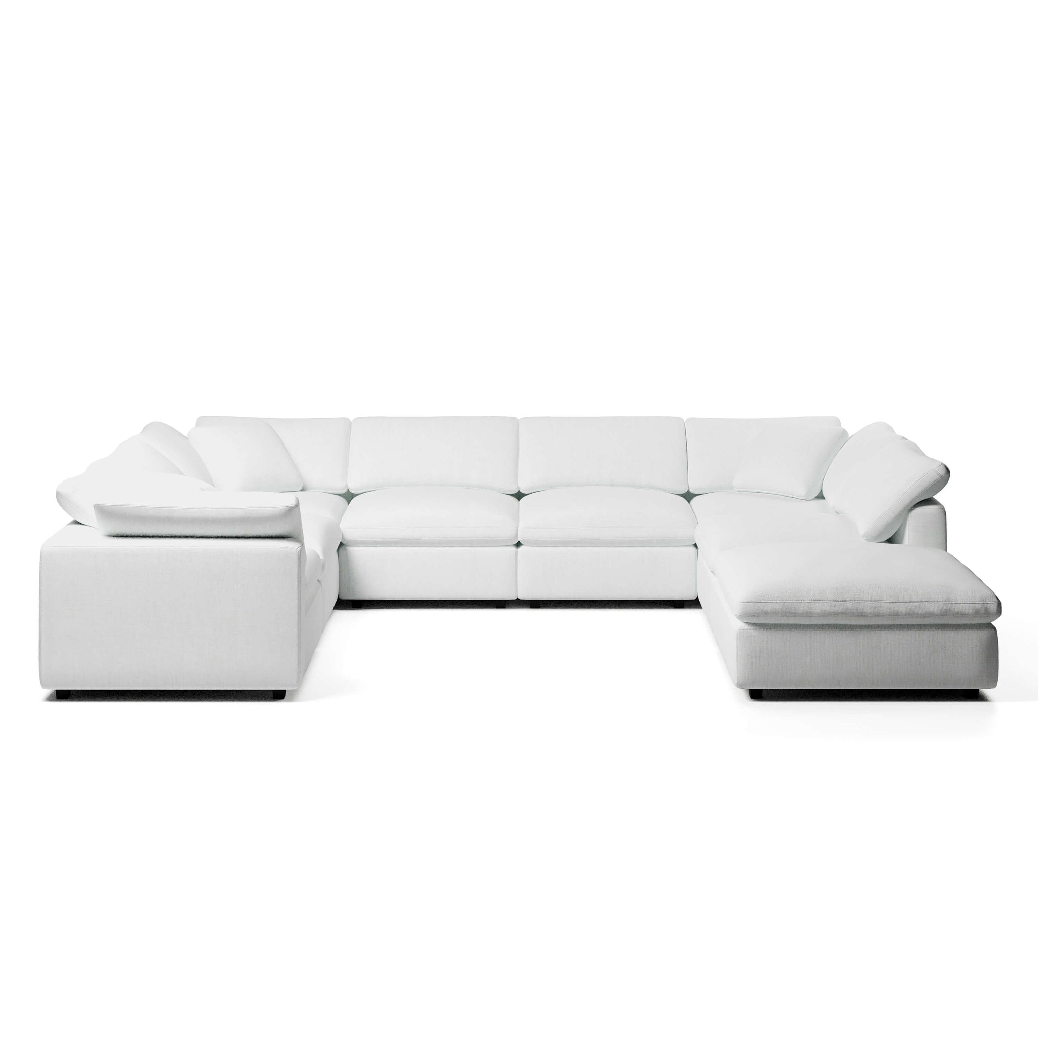 Modular Sofa and Ottoman | U-Sectional Modular Sofa | Couch Haus