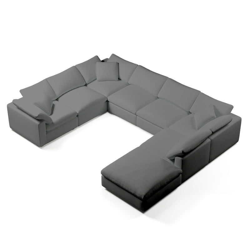 Modular Sofa and Ottoman | U-Sectional Modular Sofa | Couch Haus
