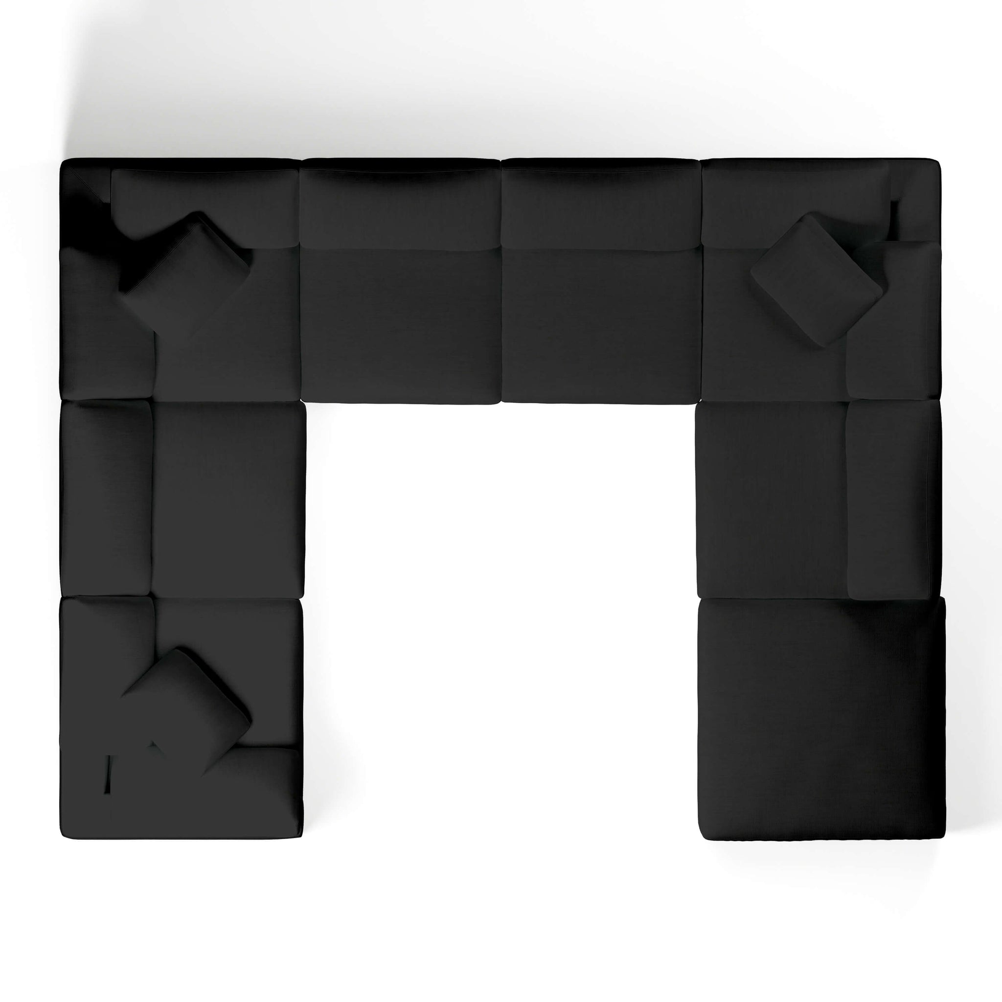 Modular Sofa and Ottoman | U-Sectional Modular Sofa | Couch Haus