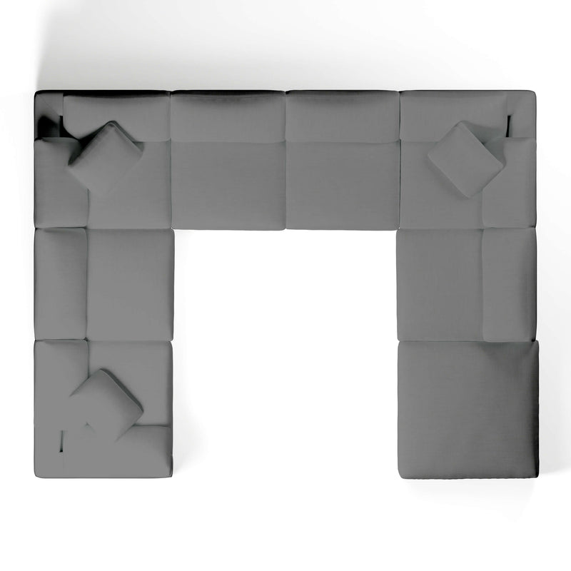 Modular Sofa and Ottoman | U-Sectional Modular Sofa | Couch Haus