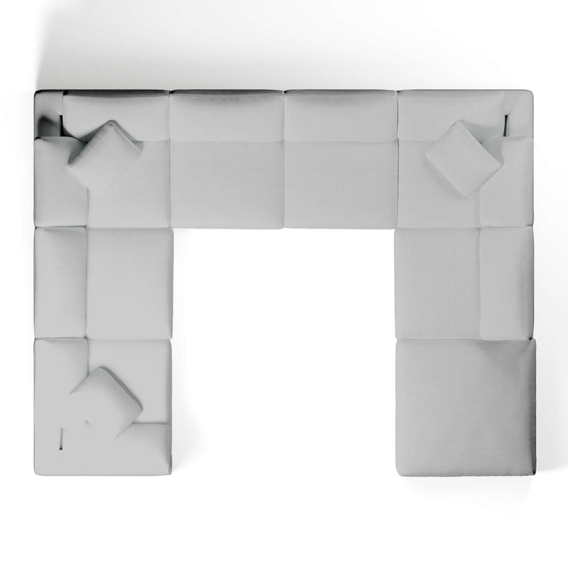 Modular Sofa and Ottoman | U-Sectional Modular Sofa | Couch Haus