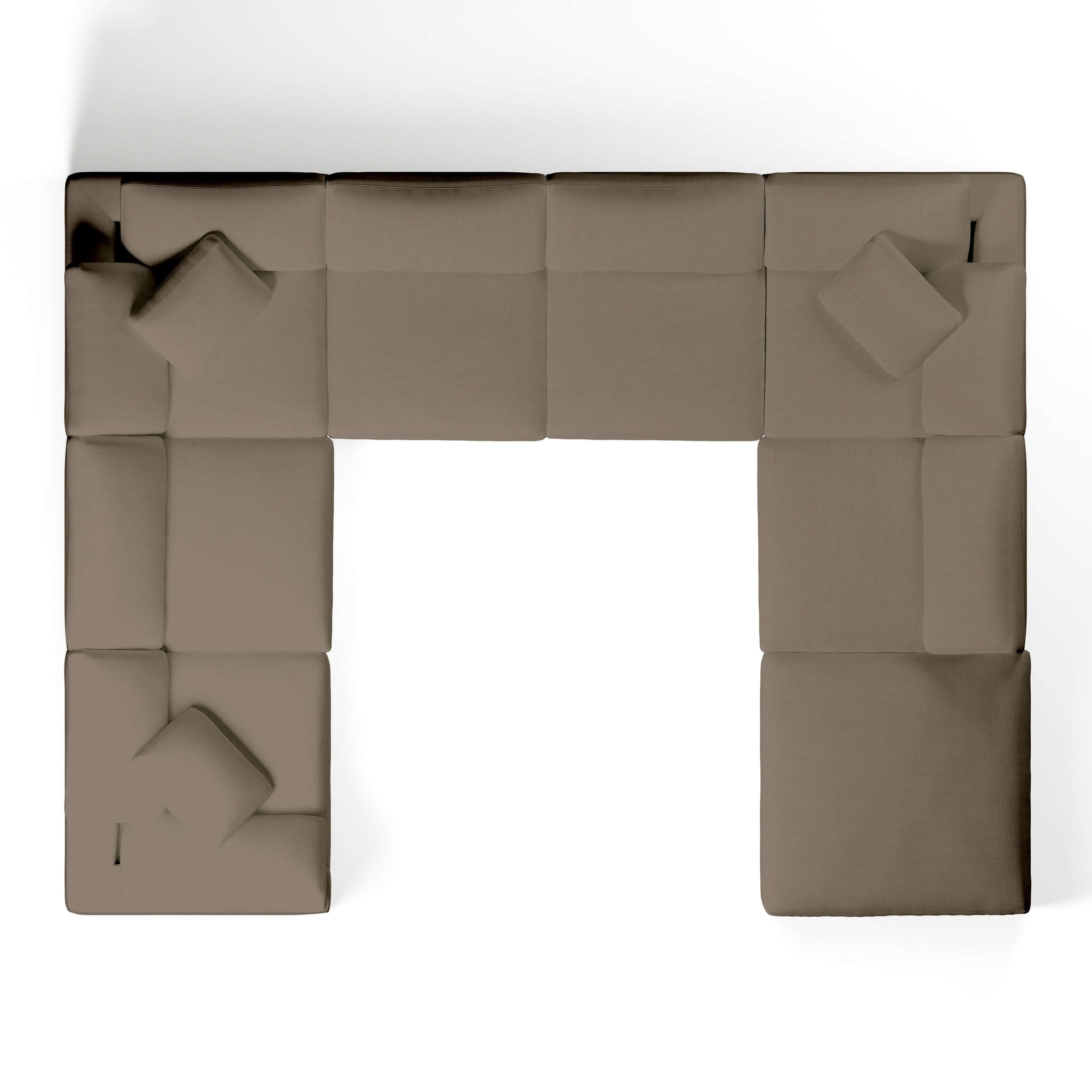 Modular Sofa and Ottoman | U-Sectional Modular Sofa | Couch Haus