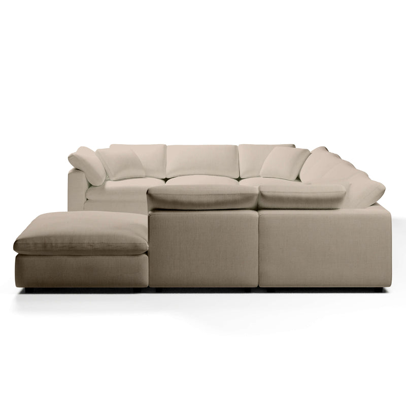 Modular Sofa and Ottoman | U-Sectional Modular Sofa | Couch Haus
