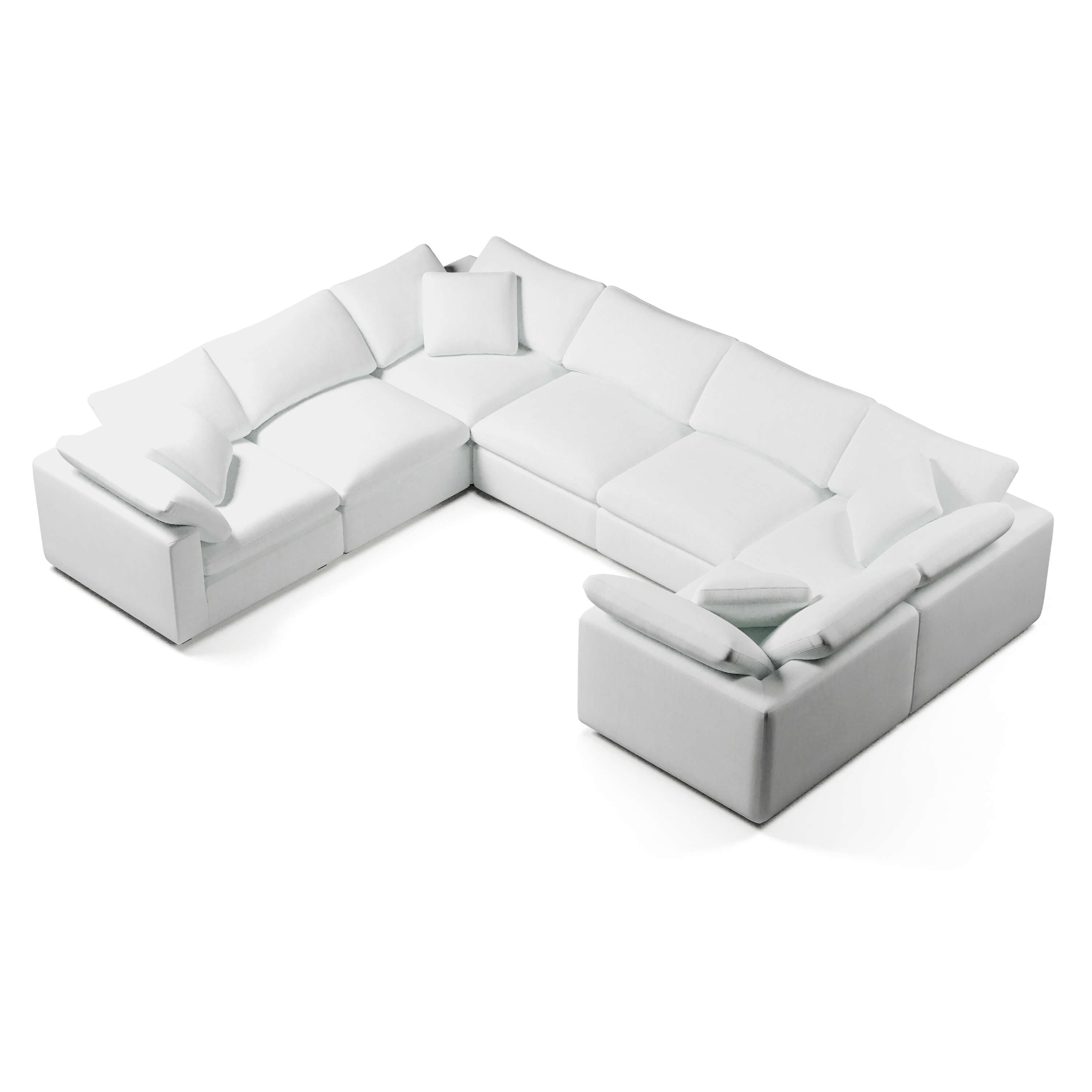 Comfy Modular Sofa - 7-Seater U-Sectional